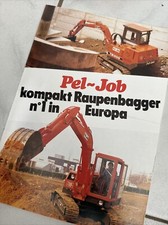 Alte Werbung Reklame Pel-Job Raupenbagger Werbemitteilung Zeitschrift
