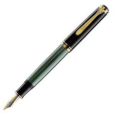 Pelikan Füllfederhalter F Fine Souverane Green Stripe M1000 Official Import NEU