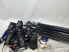 Sachtler Reporter 300h Beleuchtung Set; 5 Licht Mit Ständer, Birnen, Ctb Gel