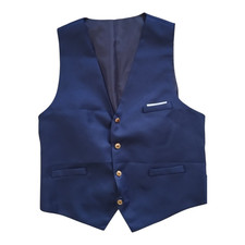 Herren Blazer Weste Formales Smoking Business Hochzeit Anzug Gilet Einreiher