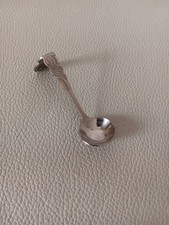 Bünting Tee Rahmkelle für Tee Kelle gebogen Rahmlöffel Sahnelöffel Blume Rose