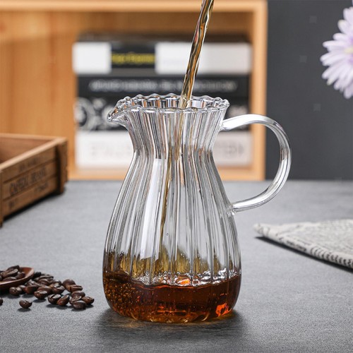 Glas-Kaffee-Sharing-Topf