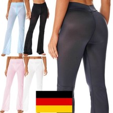 Damen Offen Schritt Transparent Leggings Netz Hose Unterwäsche Reizwäsche Pants