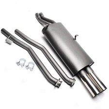 TA TECHNIX SPORT-AUSPUFF ENDTOPF 2x76mm SCHARF für BMW 3er E30 320i 325i + ABE