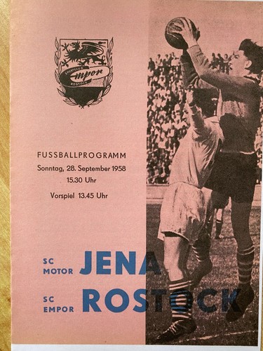 Ddr oberliga empor rostock - ddr,