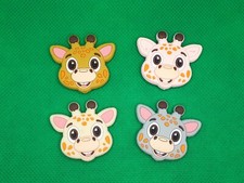 Silikon Giraffe für Schnullerkette 2er Set Silikonperle Baby Perlen BPA frei