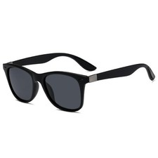 Stylische Sonnenbrille Polarisiert Matt Schwarz Gläser dark Blues Brothers 5430