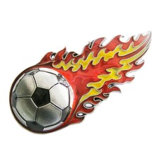 Fire Football Gⁿrtelschnalle Soccer Player Fun Fu▀ballspieler Brennender Fu▀ball