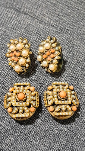 Vintage ohr clip - vintage, mit