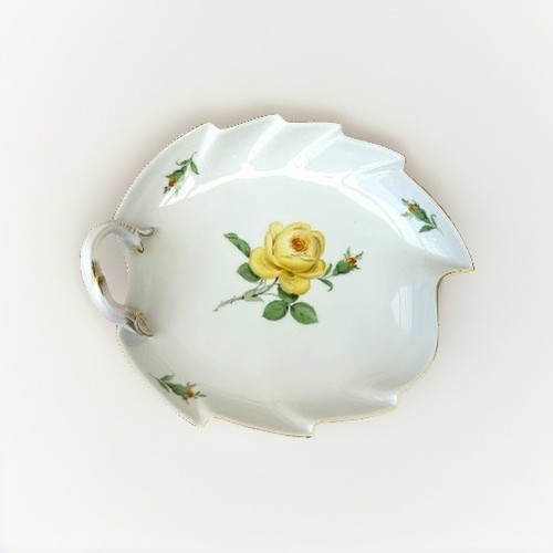Meissen blattschale gelbe - meissen,