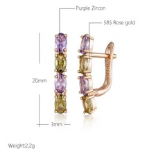 💜💚EDLES Ohrringe Echte