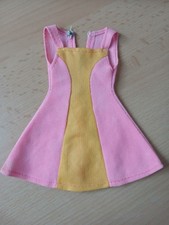 "Barbie" Kleidung -Kleid in pink-gelb  Vintage 70er Jahre
