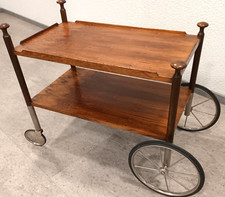 60er Barwagen Wilhelm Renz Servierwagen Walter Wirz bar trolley  Nickel Top !