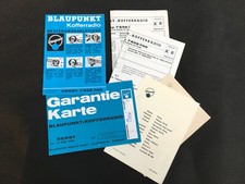 alte Bedienungsanleitung + Schaltplan für Blaupunkt Kofferradio DERBY 7656700