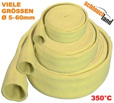 Hitzeschutzschlauch KEVLAR ARAMID Ø 5-60mm Schutz Schlauch Kabel Leitung Rohr