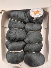 500g / 10x Setalana schwarz Rödel Wolle Seide selten