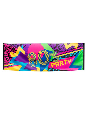 80s party banner - party,