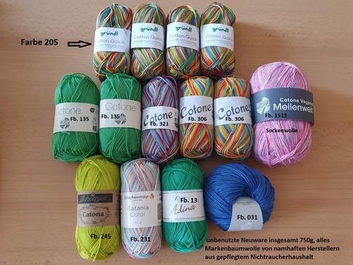 Wollpaket 750g baumwolle bonus - wollpaket,
