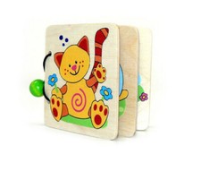 Hess 14304 Holzbuch "Tiere" Bilderbuch Erzgebirge