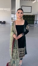 Indisch Bollywood Designer Kleid Salwar Kameez Anzug Partykleidung Hochzeit