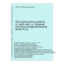 Zeiss Informationen Heft 56