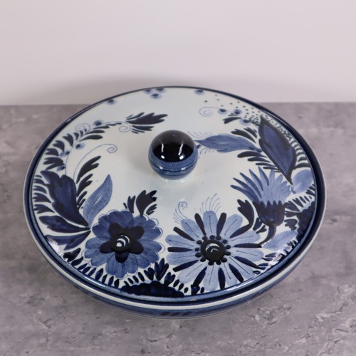 Delfts blauw deckelschale - blauw,