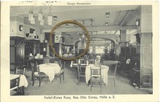 Halle a.S. Hotel "Rotes Ross" Hauptrestaurant 1910