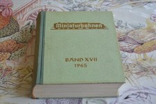 Vintage-Miniaturbahnen/Modellbau/Eisenbahn-Miba-Jahrgang 1965-Band-XVII-Buch-16