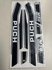 NTS 01-61-111 Aufkleber Satz weiß schwarz Puch Monza M 50 #13394