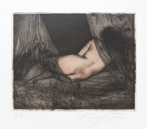 Ernst fuchs akt aus diwan - akt,