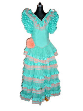 Echtes Flamenco-Kleid aus Spanien, Gr. 40, Ballkleid, Tanzkleid