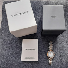 Emporio Armani Armbanduhr grau, silbern gold, selten / TOP ZUSTAND