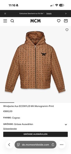 Mcm jacke größe - größe, m