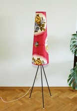 Dreibein Stehlampe 50er 60er ARO Germany Atomic Rocket Lampe Space Age Flurlampe