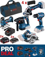 Bosch 18 Volt Profi-Set GSR 18 V-45 GWS 18V-7 GBH 18 V-21 GKS 18 V GST 18V-LI S