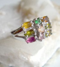 Ring mit turmalinen - mit, turmalinen,