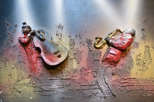 Jazz saxophon und - und, kontrabass