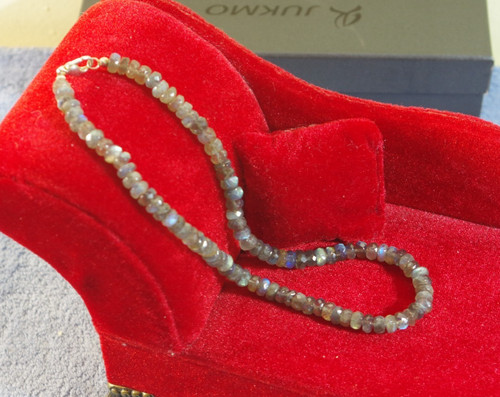Edelstein collier labradorit - -collier,