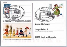 Sonderstempel Erfurt 2001 -