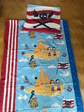 Ido ★ Bettwäsche Bettgarnitur "Pirat" 135x200/80x80 cm Pirateninsel