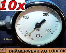 10 DRÄGER SAUERSTOFF OXYGEN