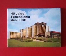 DDR-POSTKARTENSERIE 24 STÜCK-40 JAHRE FERIENDIENST DES FDGB