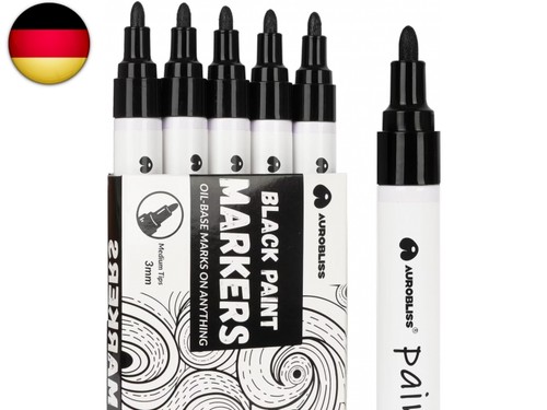 Lackmarker schwarz stück - lackmarker,