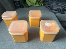 Tupperware, Vorratsdosen, 4 er Set, Orange, Bellevue, 1,2 Liter, Tupper
