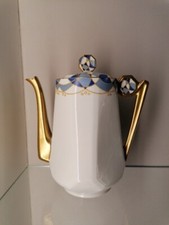 Limoges Art Deco  Kaffeekanne, reiche Vergoldung, guter Zustand, selten H: 23,5