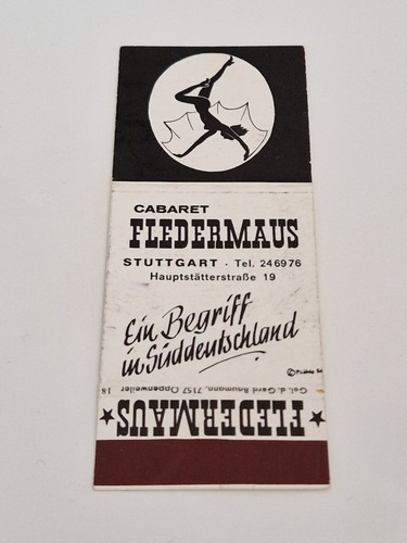 Streichholzheftchen cabaret - streichholzheftchen,,
