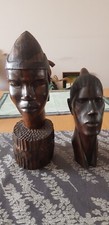 2 schwere Afrikanische Holz