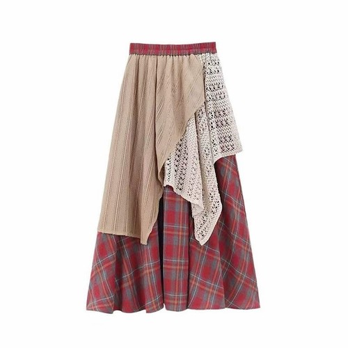 Damen vintage kariert rock - vintage,