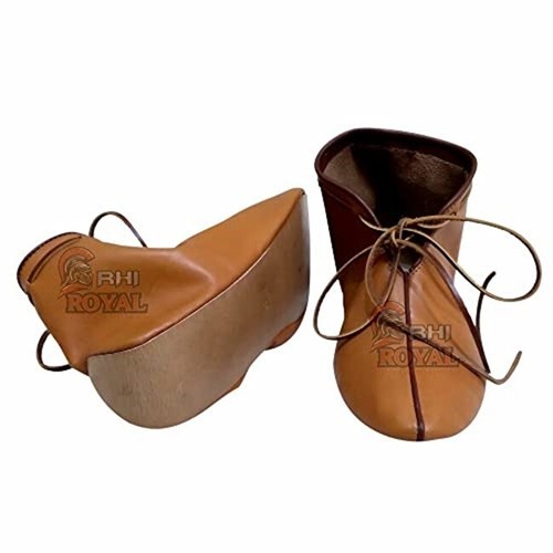 Wikinger leder schnürstiefel - wikinger,