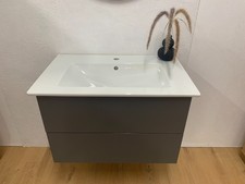 Waschbecken Unterschrank Grau